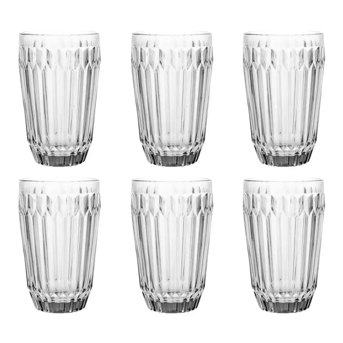 Jogo De 6 Copos Bretagne Em Cristal Ecologico 355ml A13cm