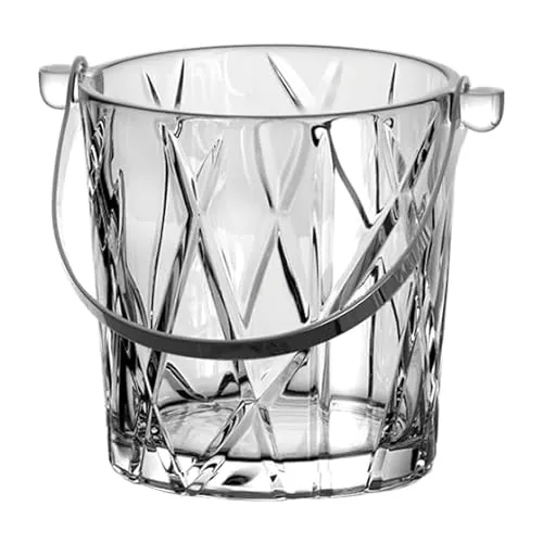 Balde De Gelo Forest Em Cristal Ecologico Com Pinca E Alca 1l