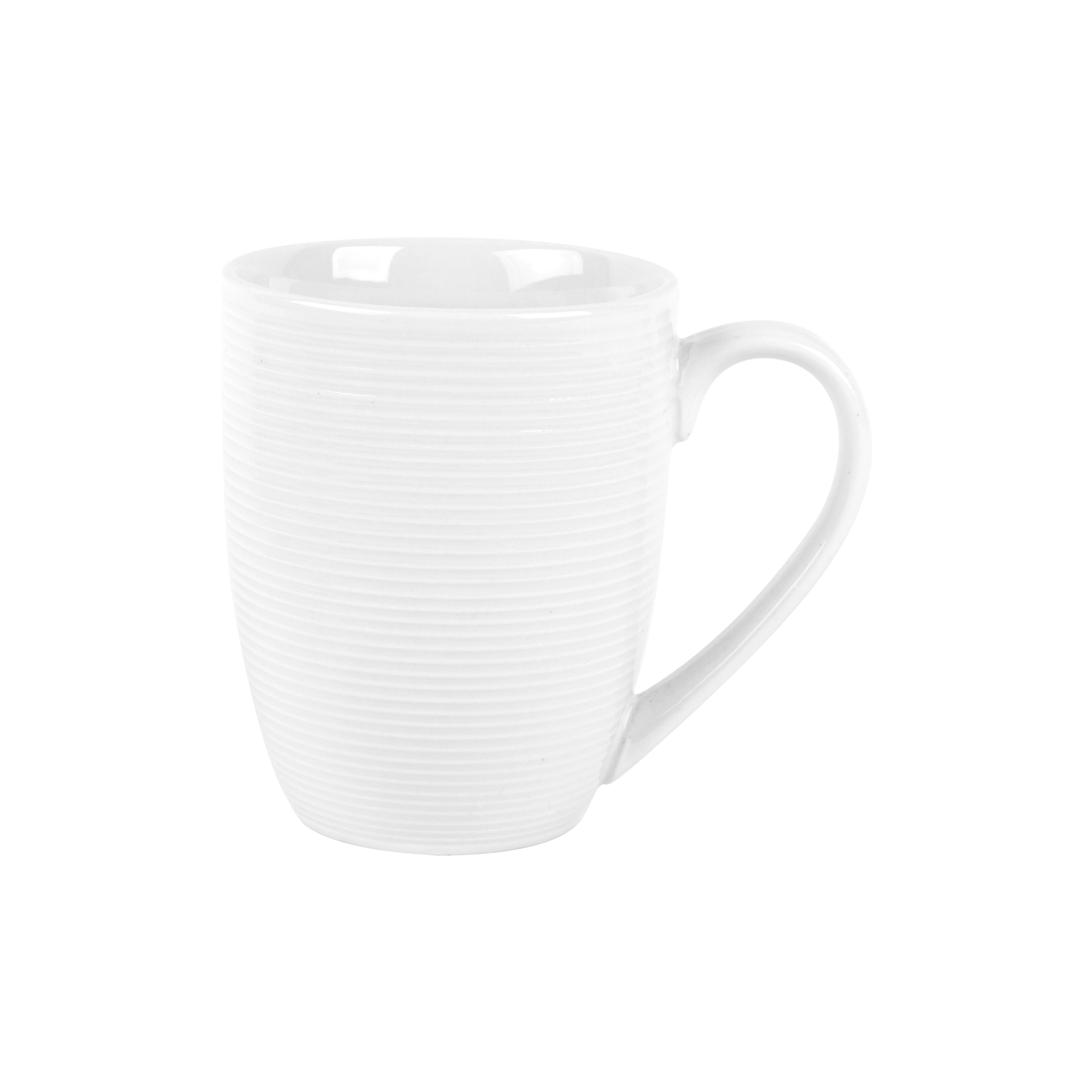 Caneca Brizzard Em Porcelana 400ml A11,2cm Cor Branca