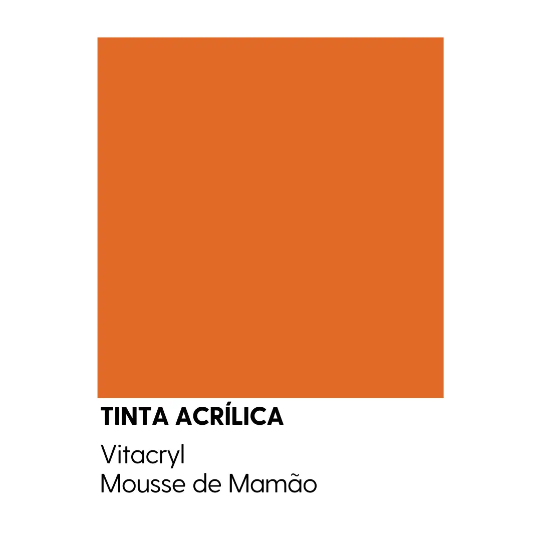 Tinta Emborrachada Acetinada Laranjas - Musse De Mamão - 3 6 Lts