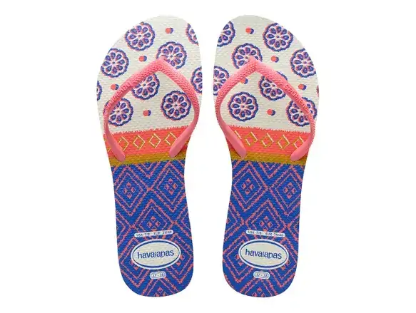 7008390 Sandalias Havaianas Flat Mix Gd F0 Sandalias Havaianas Flat Mix Cf Branco/rosa Porcelana