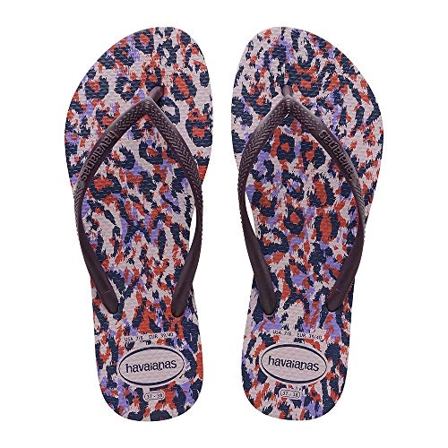 Chinelo Ad Havaianas Slim Animals Lilas Nevoa 7603