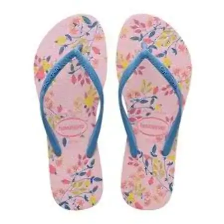 Chinelo Ad Havaianas Slim Romance Rosa Cream 1141