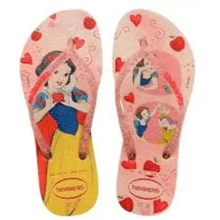 7007018 Sandalias Havaianas Kds Slim Princess Gd J2 Sandalias Havaianas Kids Slim Princess Amarelo L