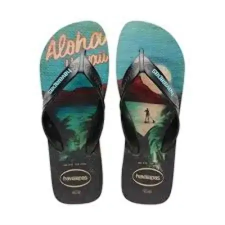 Chinelo Ad Havaianas Surf Pto/pto/turq 7661