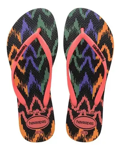 Sandalia Hav. Slim Tribal Coral 35/36
