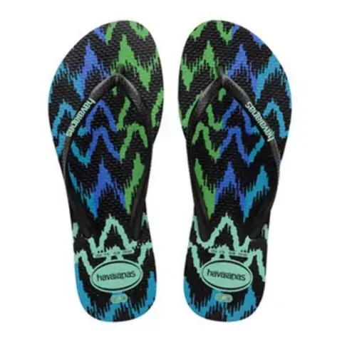Sandalia Hav. Slim Tribal Verde Orvalho 35/36