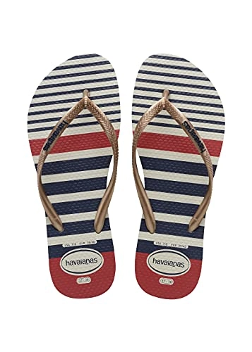 7010490 Sandalias Havaianas Slim Nautical Gd F0 Sandalias Havaianas Slim Nautical Fc Branco/rose Gol