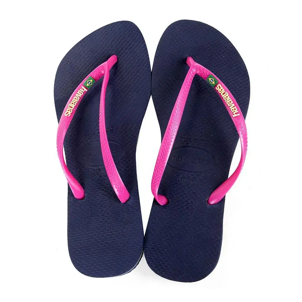 Chinelo Hav Slim Brasil Marinho 41/42
