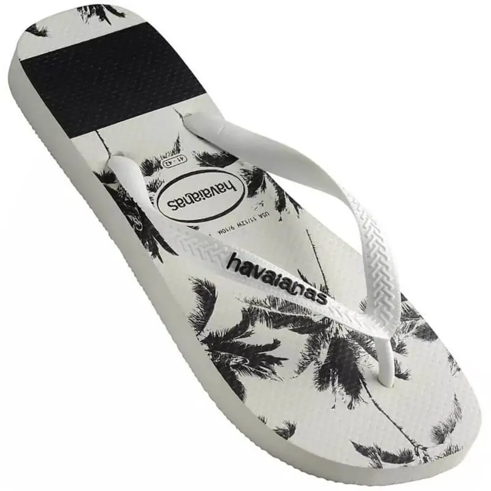 Chinelo Ad Havaianas Top Stripes Logo Bco/pto
