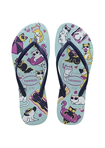 7009067 Sandalias Havaianas Slim Pets Gd F0 Sandalias Havaianas Slim Pets Fc Azul Ceu
