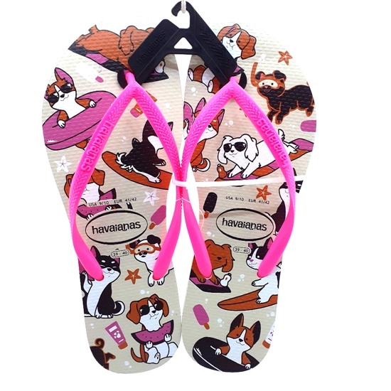 Sand Havaianas Slim Pets Bege/maravilha