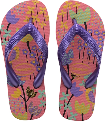 Sand Havaianas Kids Flores Rosa Ref 181136