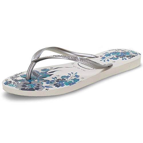 Sand Havaianas Slim Organic Branco/silver 39/40