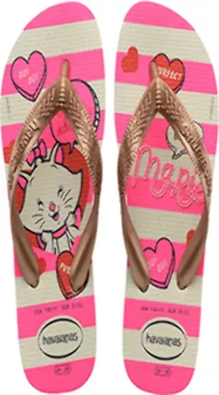7008945 Sandalias Havaianas Kids Top Marie Gd I0 Sandalias Havaianas Kids Top Marie Fc Branco/rose G