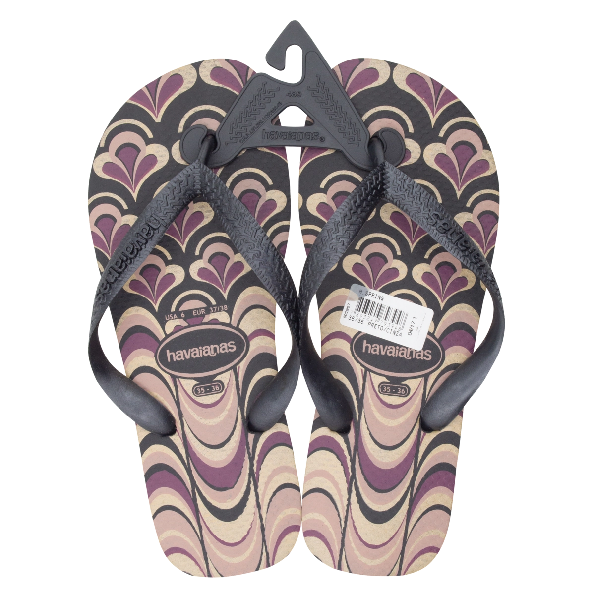 Sandália Preta E Cinza Spring Havaianas N 35/36