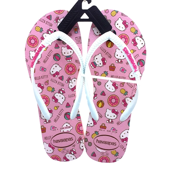 Sandalias Havaianas K Sl Hello Kitty Rosa Macaron