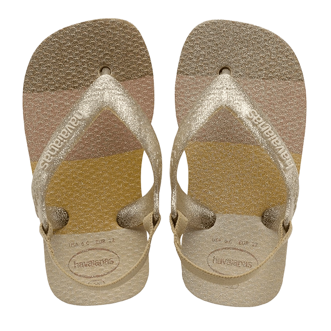 7013234 Sandalias Havaianas Baby Pal Glow Gd B0 Sandalias Havaianas Baby Pallete Glow Areia