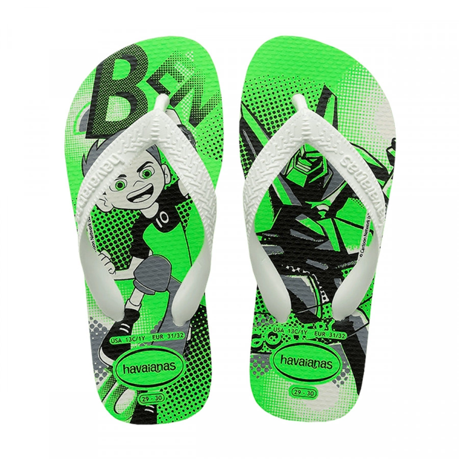 Ch Havaianas Kids Ben 10 Branco 35/6