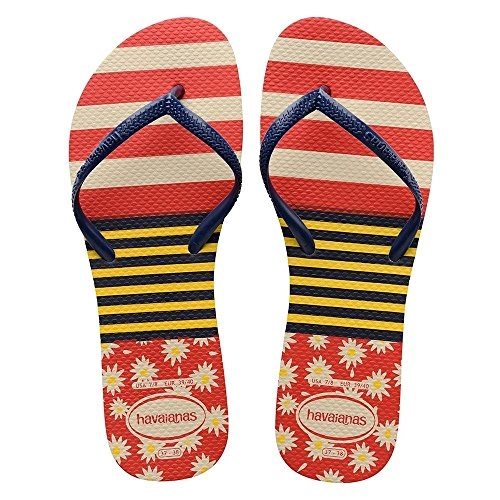 Sand Havaianas Flat Mix Bege Palha/marinho 35/6