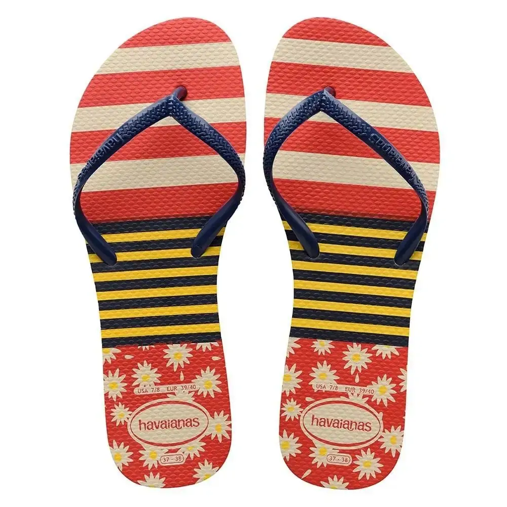 Sand Havaianas Flat Mix Bege Palha/marinho 39/0