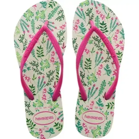 Chinelo Havaiana Slim Romance 35/6 Bco/rosa