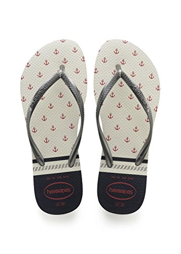 Chinelo Ad Havaianas Slim Nautical Bco/grafite