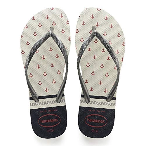 Sand Havaianas Slim Nautical 41/2 Bco/grafite