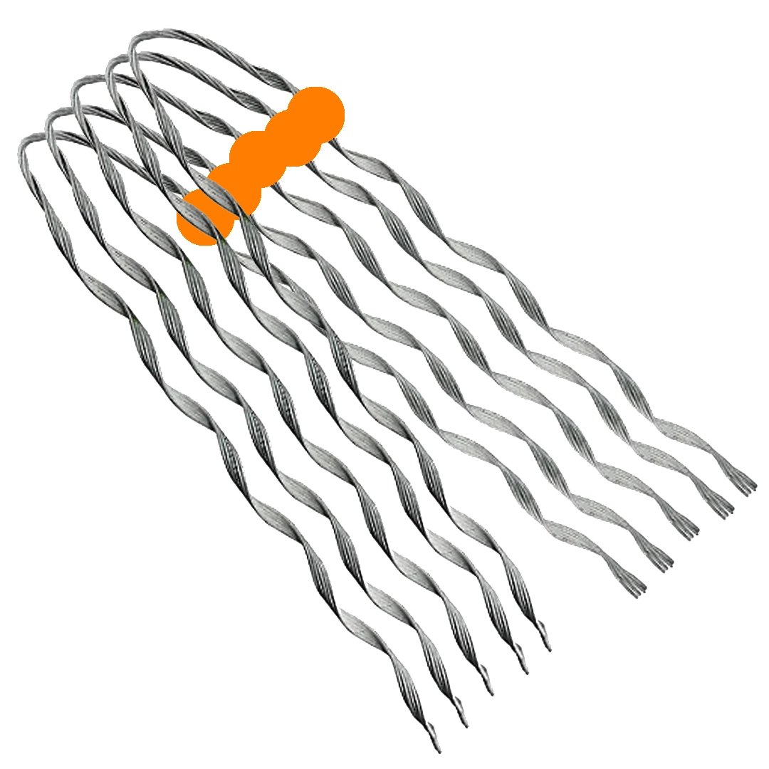 Kit 05 Alca Preformada Multiplex 25mm Laranja 105506