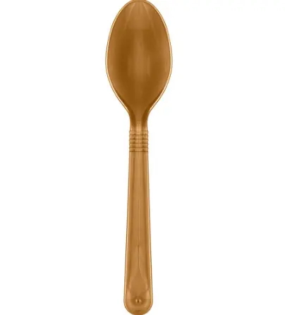 Colher Strawplast Refeicao Forte Dourado