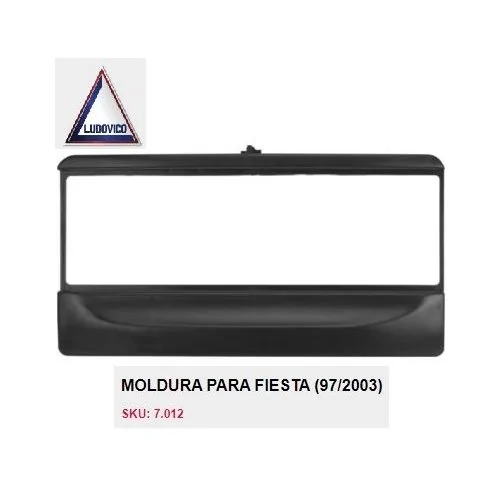 Moldura de Som 1 Din Preta - LUDOVICO 7012