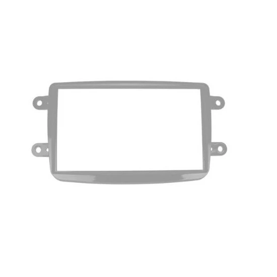 Moldura de Som 2 Din Prata Chinês - LUDOVICO 7160T