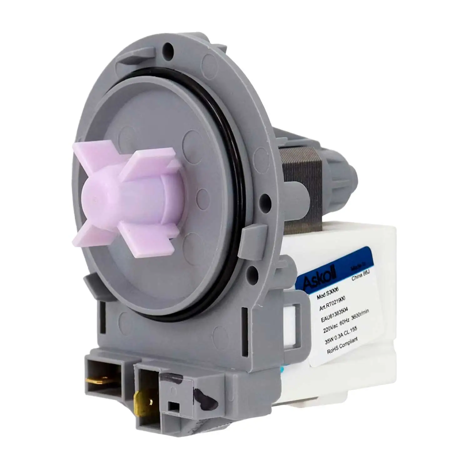 Bomba Drenagem Eau61383504 220v Lg Original Wd1403 Wd1409