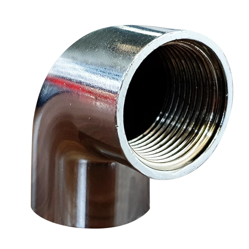 Joelho Cotovelo Curva 90º Metal Cromado Fêmea 1/2 X 1/2