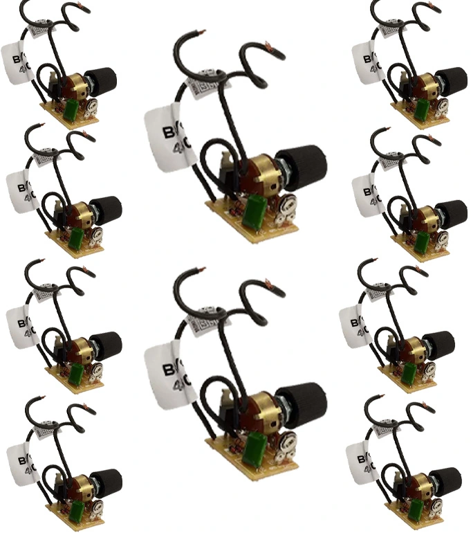 Kit 10 Dimer Rotatativo Com Off Bivolt 400w Pt 607 Rima