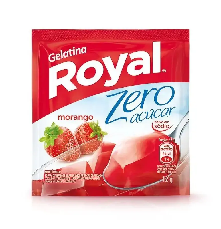 Gelatina Royal Light Morango 15gr