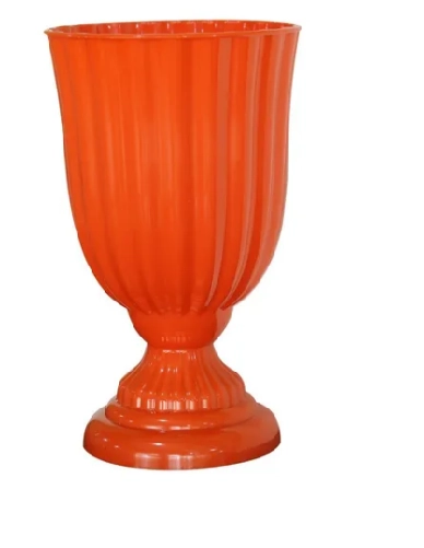 Vaso Dubai Peq Laranja 13x21cm