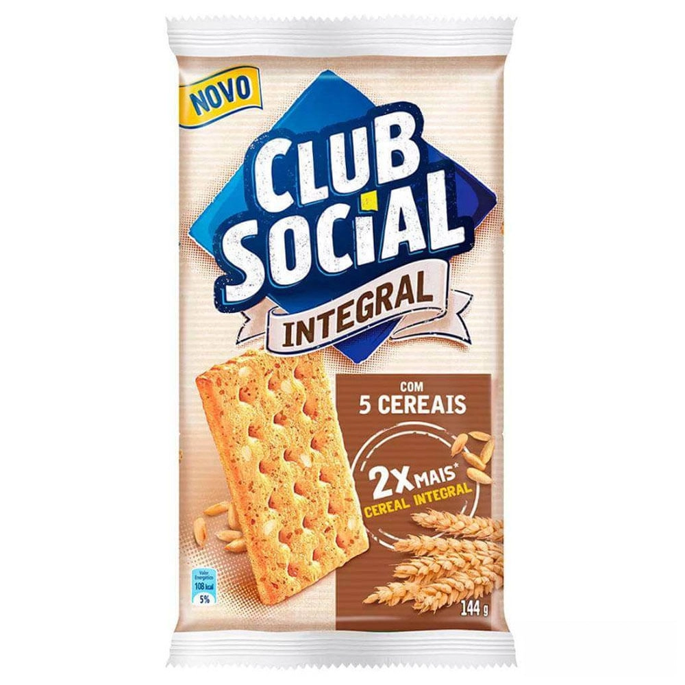 Biscoito Club Social Integral 156g