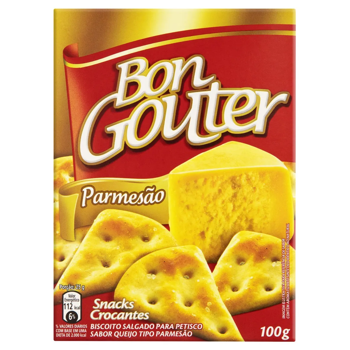 Biscoito Bon Gouter Queijo Parmesão 100g