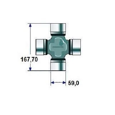 Cruzeta do Cardan - MERITOR 801050