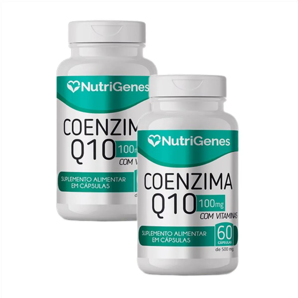 2x Coenzima Q10 Coq10 Nutrigenes -60 Caps. 100mg + Vitaminas