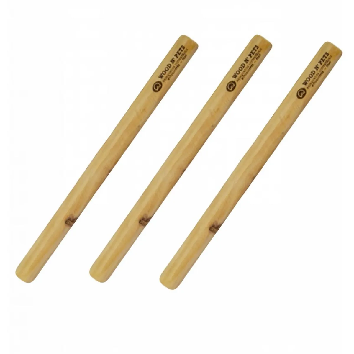3x Mordedor Natural Wood N Pets Madeira Para Roer- G