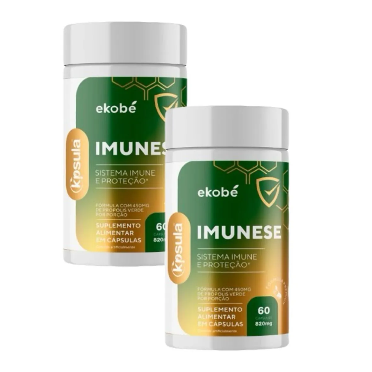 2x Kpsula Imunese- Vit. C- Vit. D- Vit. E- Selênio e Zinco