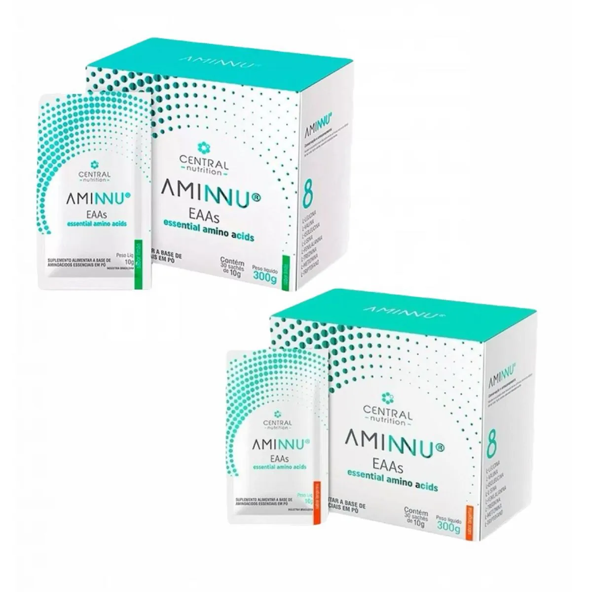Kit Aminnu Eaas 10g Tangerina + Limão- Central Nutrition tangerinaelimao