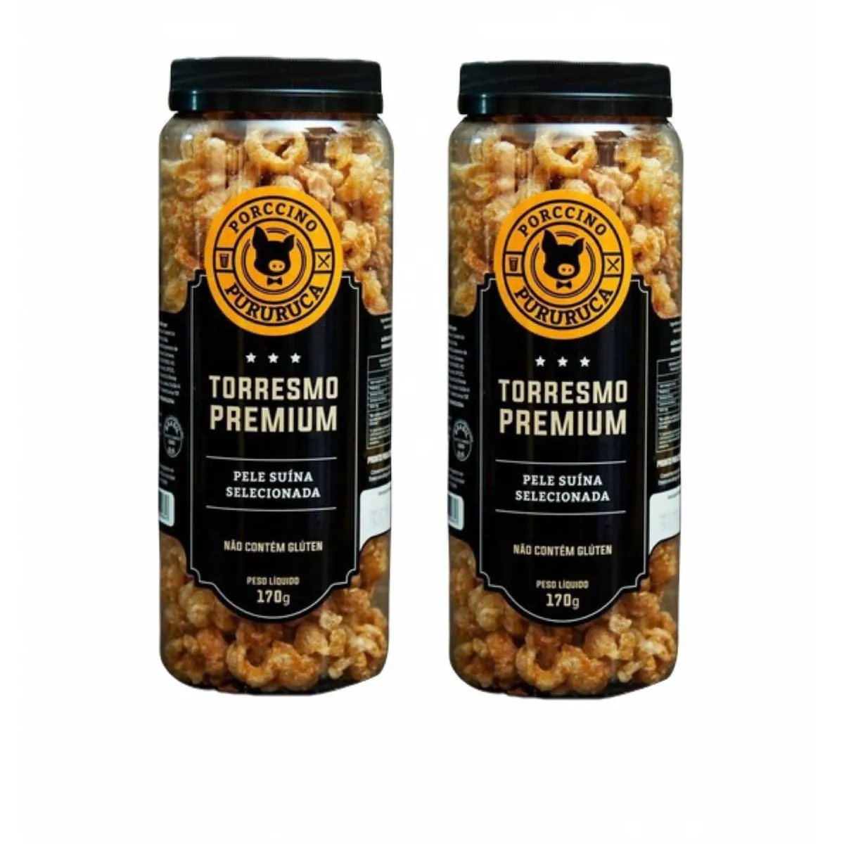 2x Torresmo Pururuca Premium Porccino - 170g