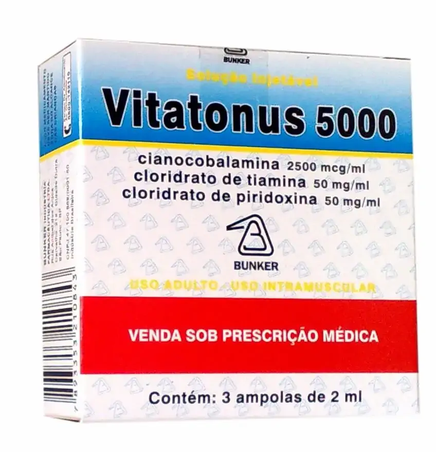 Vitatonus 5000 5 Mg/ml 100 Mg/ml 100 Mg/ml 3 Ampolas 2 Ml Bunker Similar