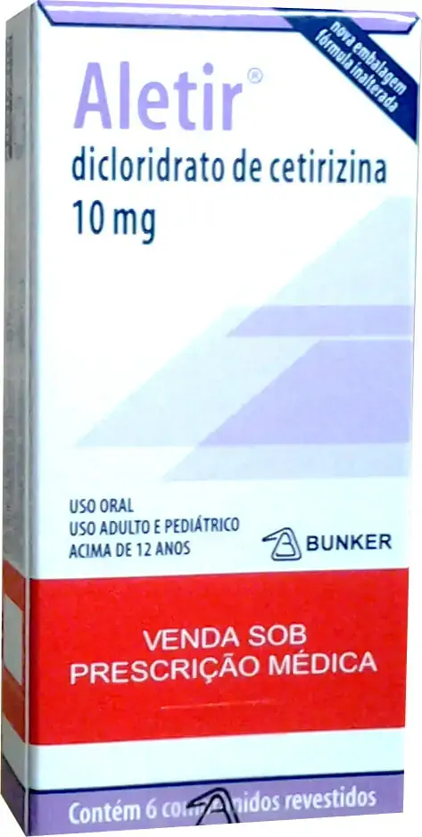 Aletir 10 Mg 6 Comprimidos Bunker Similar