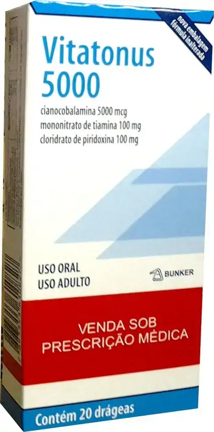 Vitatonus 5000 5 Mg 100 Mg 100 Mg 20 Drágeas Bunker Similar
