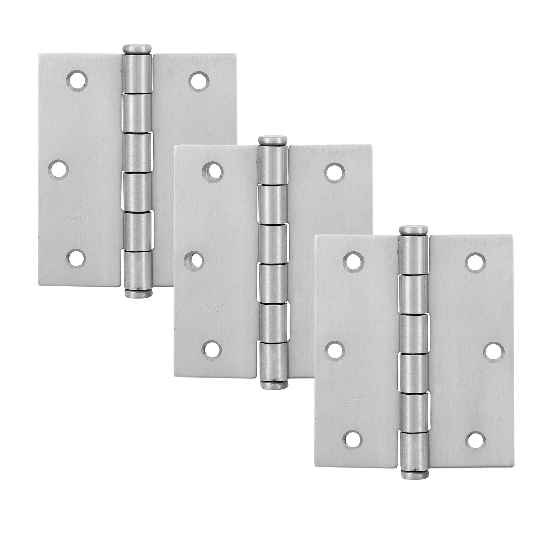 Dobradiça para Porta e Janela de Madeira Aço Acetinado Mahler