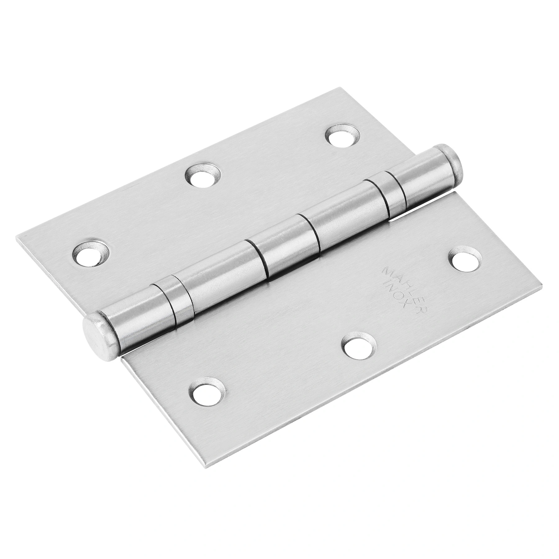 Dobradiças para Móveis com Anel 85mm 3.1/2X3" Inox Acetinado 3 peças